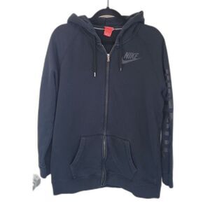 Nike Black Just Do It Full Zip Jacket Hoodie